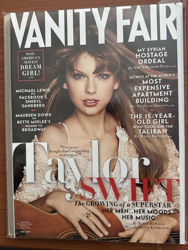 VANITYFAIR MAG: Taylor Swift Cover + Inside Story ; April 2013, BN In CS + CBB