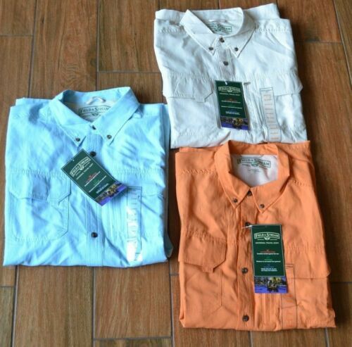 Patagonia Short Sleeve Shirts S Size Orange Cotton Sunrise Stream