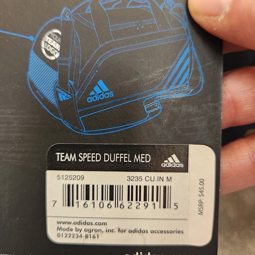 adidas Team Speed Duffel Size Medium Navy NJ Polar Bear Plunge 2015 Gear Up - Picture 12 of 15