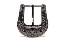 Black Longhorn Head Belt Buckle, 1.5'' Removable Western Buckle For Men Women