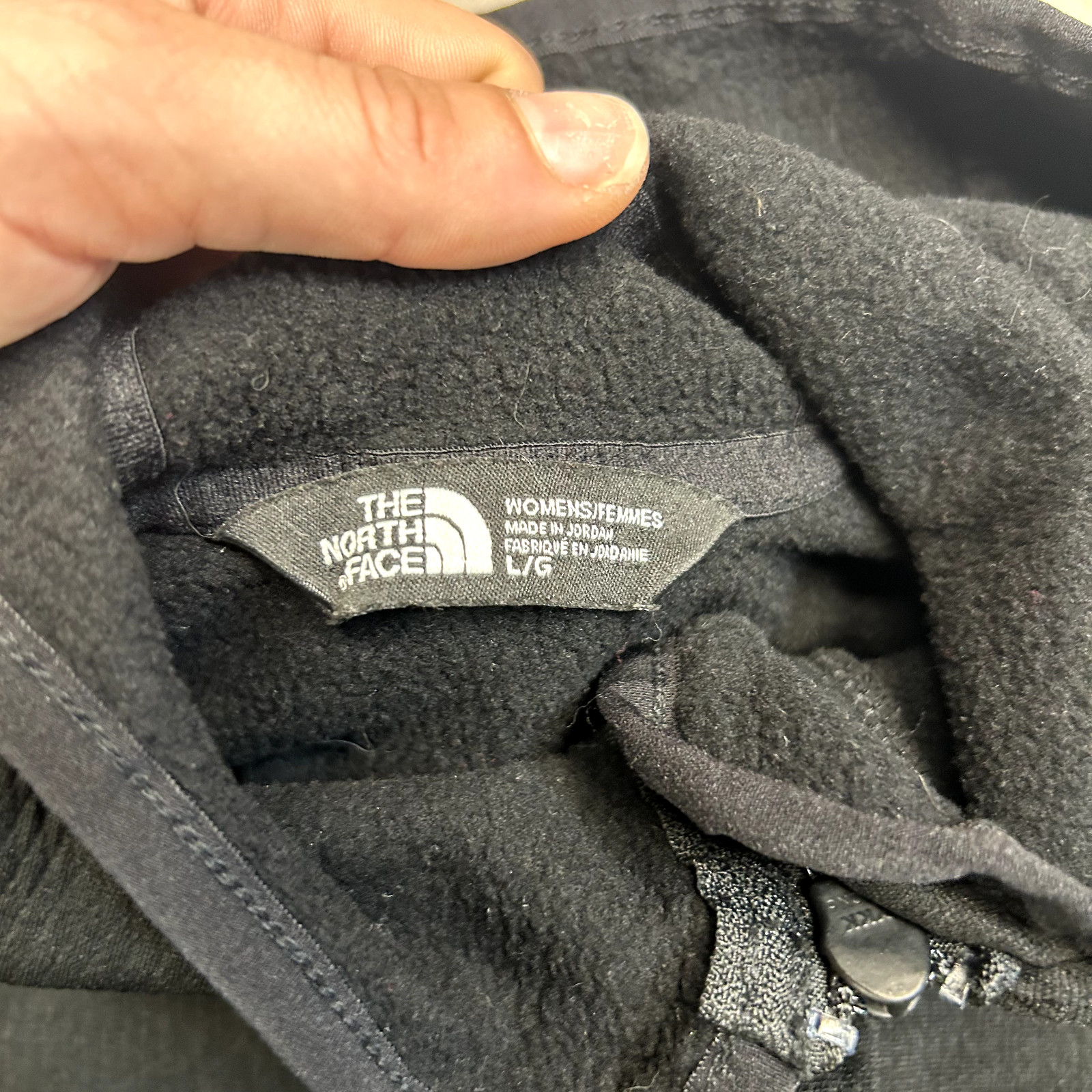 The North Face Hoodie Womens Y2K Vintage Full Zip Sweatshirt, Black, Large image 7