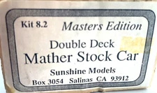 HO SUNSHINE MODELS 8.2 MASTER EDITION DOUBLE DECK MATHER STOCK CAR KIT