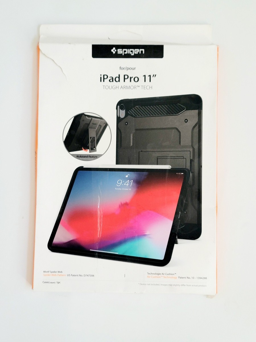 Coque Spigen Tough Armor Pour IPad Pro 11 Pouces Gris Gunmetal Support Intégré