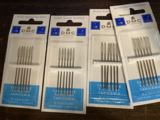 DMC Lot  Tapestry Needles Size N-18  Four Packages of Needles  New