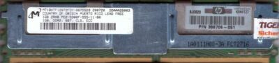 Micron MT18HTF12872FDY-667D5D3 FB DIMM 1GB PC2-5300F 667MHz HP 398706 051* r08