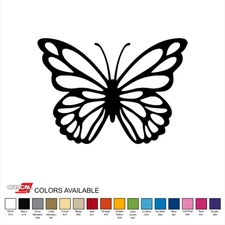 Butterfly Die Cut Permanent Sticker Vinyl Decal 3.5" CHOOSE COLOR
