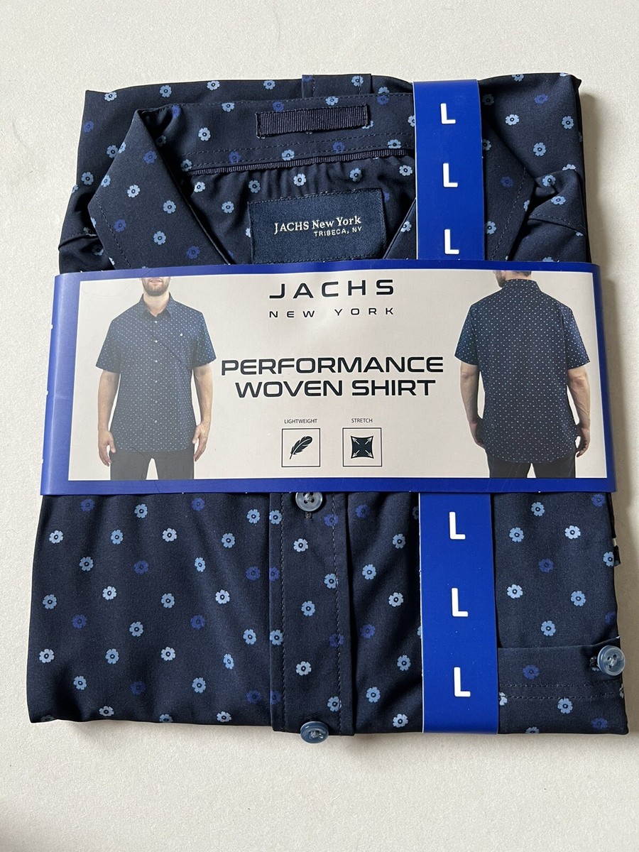 MEN'S JACHS NEW YORK WOVEN PRINTED BUTTON UP SHORT SLEEVE