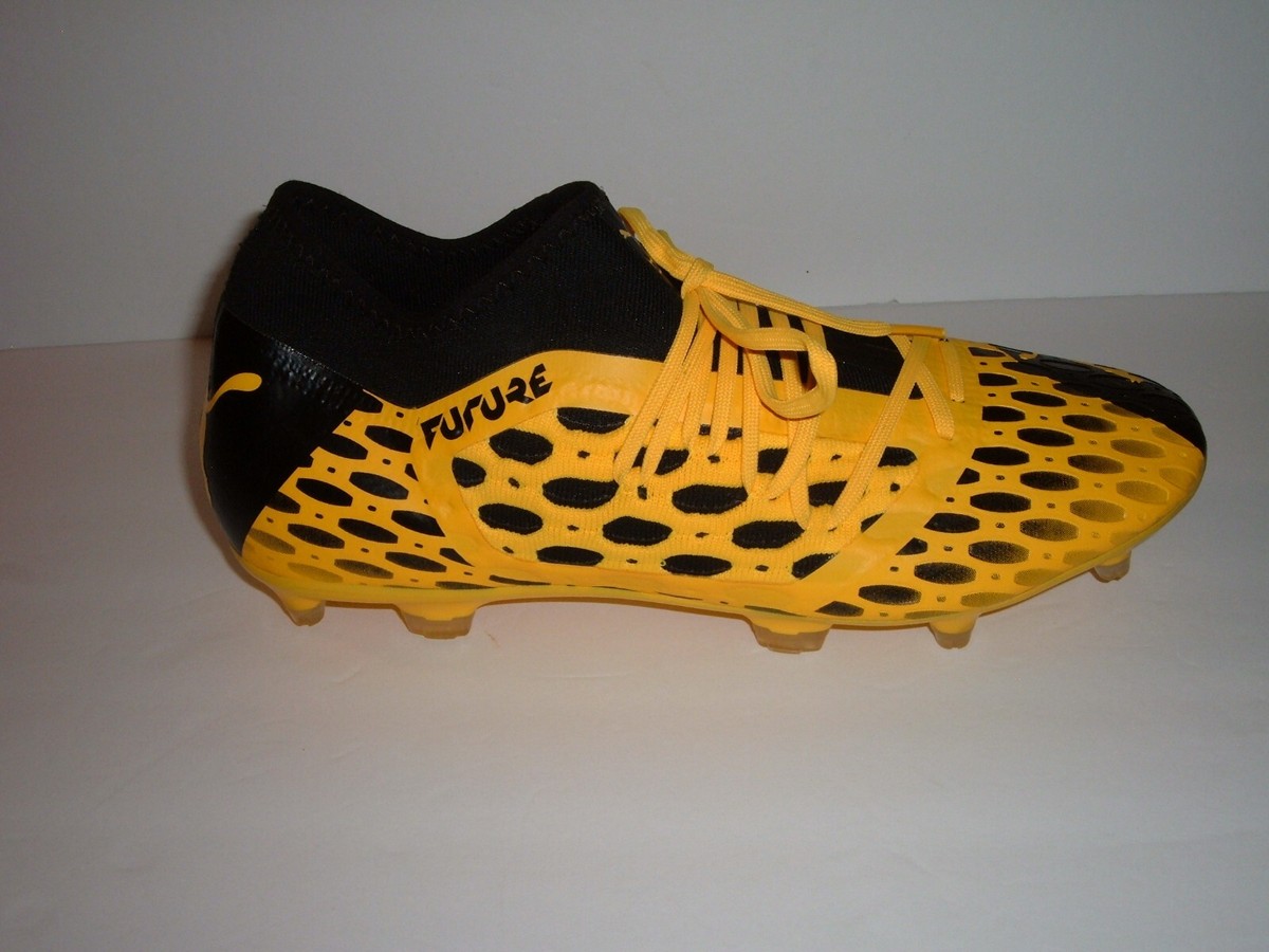 Puma Future Netfit 5.1 Yellow and Black Soccer Cleats SG Sz 12 NEW