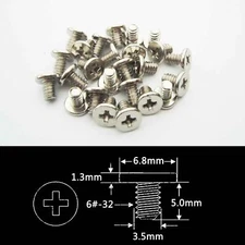 25/100 Case Phillips Flat Pan Head Hard Drive HDD Power PSU Screw DIY Computer F