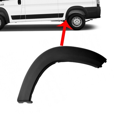 FIT RAM PROMASTER 2019-2022 DRIVER REAR MOLDING WHEEL TRIM FENDER FLARE BLACK LH