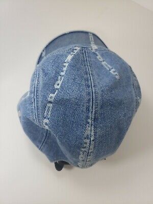 Supreme Logo Stripe Jacquard Denim Camp Cap Blue FW20 Bogo New OS