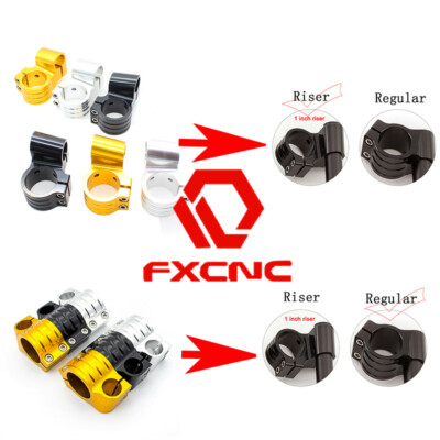 FXCNC 31-55mm Regular/Riser Fork Tube Clip On Handlebars Head Clamps Ends Mount