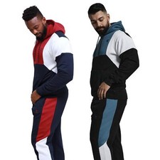 Kam Men's Tracksuit Set with Pullover Hoodie and Jogger Pants—Perfect for Sports