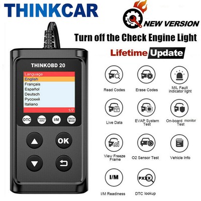 Thinkobd 20 OBD2 EOBD Code Reader Car Scanner Check Engine Fault Diagnostic Tool