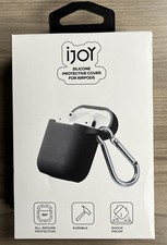 ijoy Silicone Protective Cover AirPods Carrying Case Carabiner Shock Proof