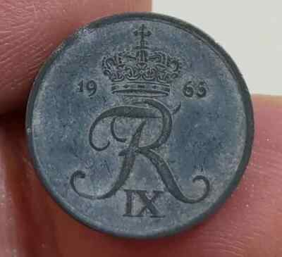 Coin / Denmark / 1 ORE /1966 BEAUTIFUL COLLECTIBLE rare coin Kayihan T100