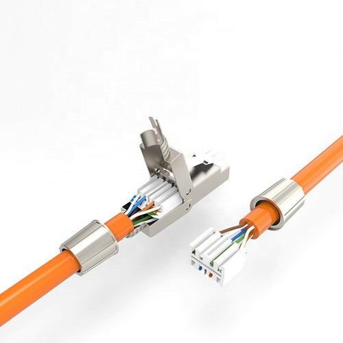 Netzwerkstecker CAT 7 Werkzeuglos RJ45 Netzwerk Stecker Verlegekabel AWG23 - Afbeelding 6 van 16