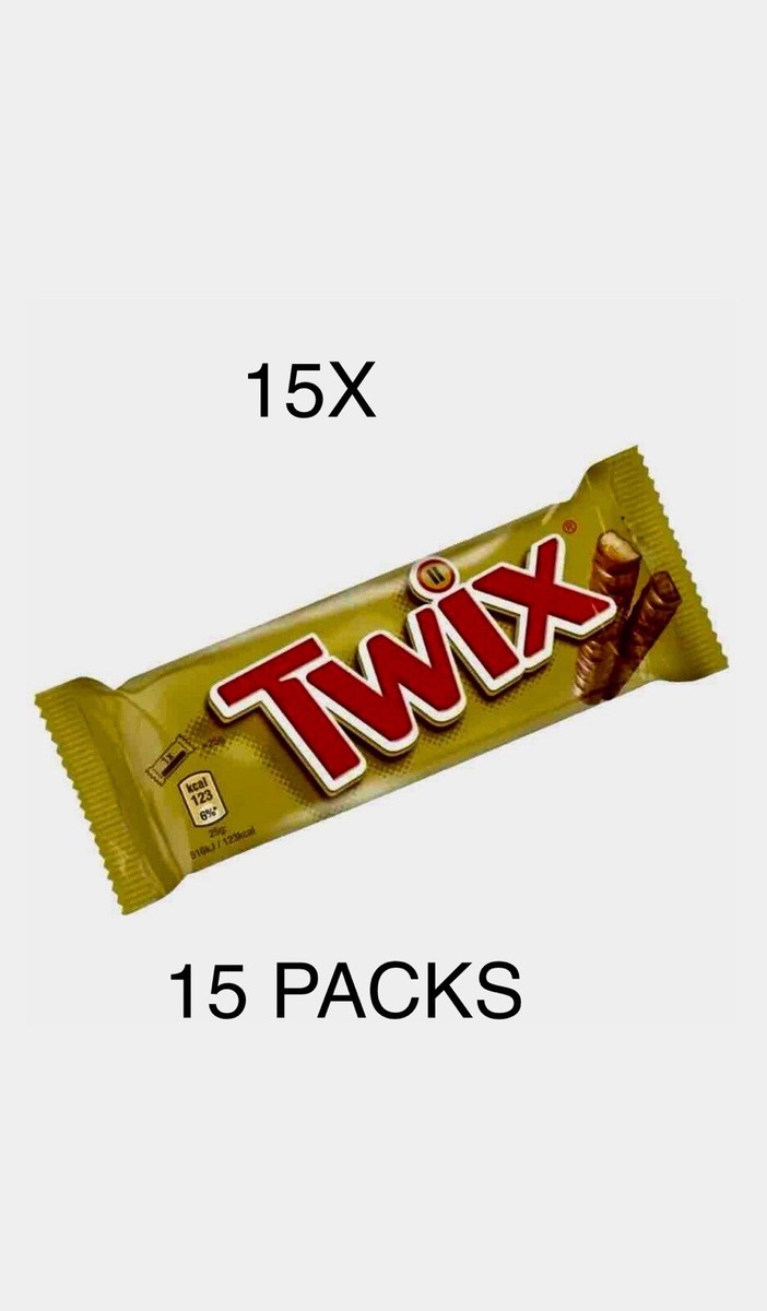 TWIX STD BROWN CHOCOLATE BARS 15 X 50g Full Box.Cheapest On Ebay