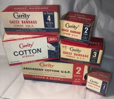 VTG Curity FIRST AID Supplies FOR Kit BAG Display BOX Medical DRUGSTORE Bandage