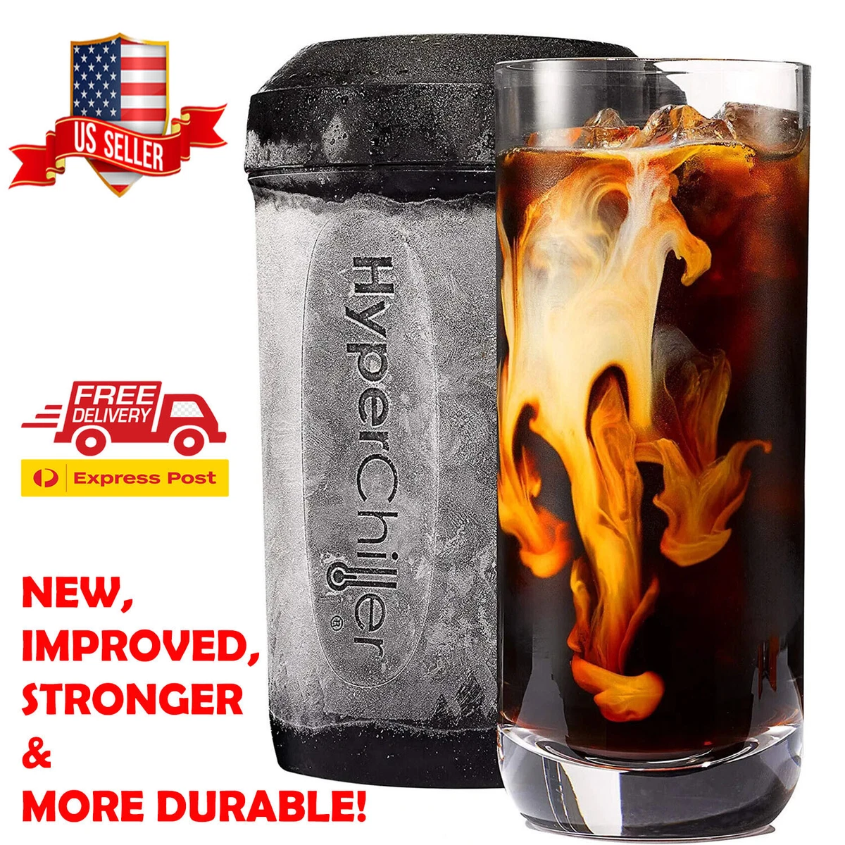 NEW IMPROVED HyperChiller HC3 Patented Iced Coffee-Beverage Cooler-Iced Tea  12.5