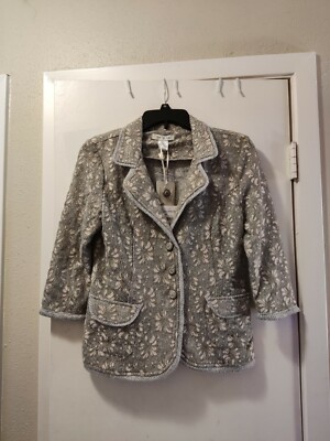 Nick and Mo Women's Grey Summer Jacket Size M. P-T-P:17in