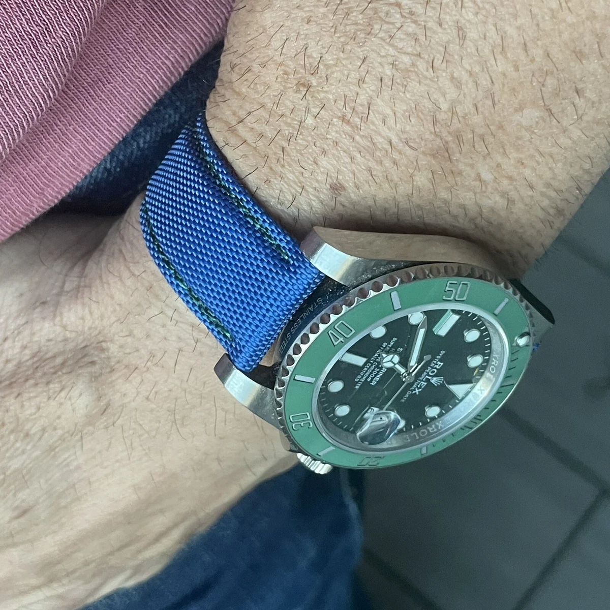 Rolex submariner canvas online strap