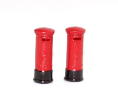 Gaugemaster GM462 - 2 X Rot Säule Post Boxen Bemalt 00 Anzeige 1:76 Skala 2ndPos