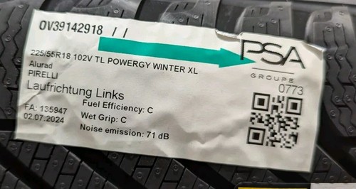 Winterkomplettrad-Satz Opel Grandland X 225-55R18 Pirelli Winterrad 98 - Bild 3 von 4