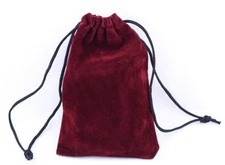 5/10 Maroon Jewelry Pouches Velvet Drawstring Gift Bags Holders Wedding Favors