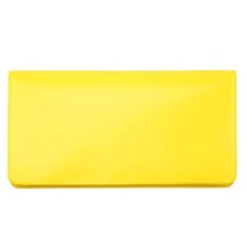 Yellow Vinyl Checkbook Cover, Top Tear Personal Vinyl Checkbook Cover