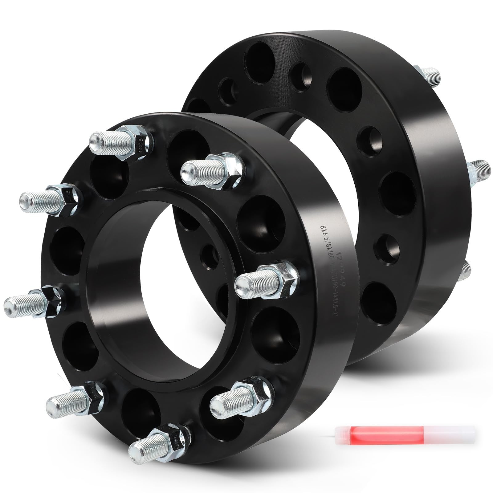 2" Wheel Spacers 8x6.5 Fit for Chevrolet Silverado 2500 2Pcs Black