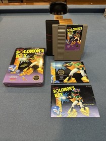 Solomon&rsquo;s Key (Nintendo, NES) CIB - 5 Screw, Hang Tag, Manual, & Poster