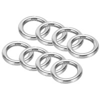 "1.2\" Metall O Ringe 8Stk 304 Edelstahl O-Ring Schwere Glatt Runde Ringe 5Mmx30Mm"