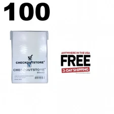 100 Crystal Clear Current Age Thick Comic Book Bags /w Backing Boards **1-3 DAYS