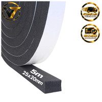 Dichtungsband Selbstklebend Moosgummi 25Mm X 20Mm Wetterfest SchalldäMmung 5M