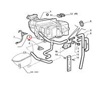 Schlauch Anlage Klimaanlage Luft Fiat Cinquecento Original 7764187
