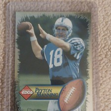 Collector's Edge 1998 Peyton Manning Rookie Football Sports Trading Card. rookie card picture