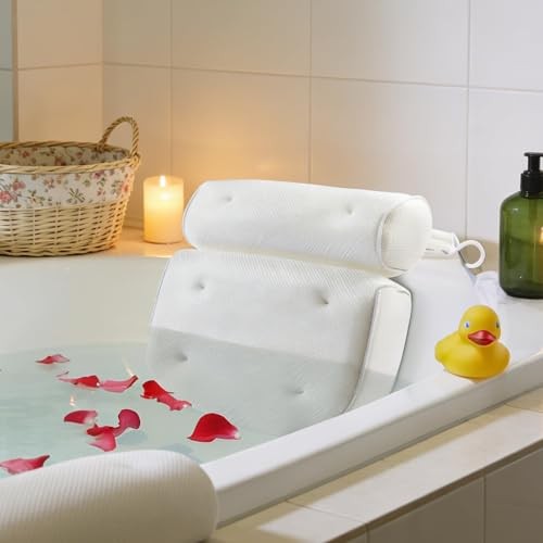 Oreiller Baignoire Adulte Moelleux pour Transformer Votre Salle de Bain en Spa Privé