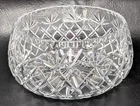 Vintage Waterford Crystal Diamond Cut Fans Thumbprint 8 1/2" Centerpiece Bowl