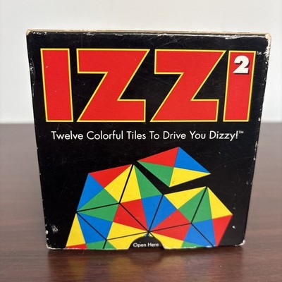 Vintage 1993 IZZI 2 Puzzle Game Twelve Colorful Tiles Binary Arts Corp