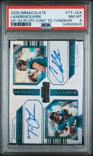 PANINI IMMACULATE COLLECTION UPDATE CHRISTIAN KIRK/TREVOR LAWRENCE 28/100 PSA 8