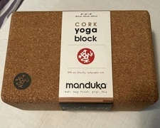 NEW Manduka CORK Yoga Block - Natural Color