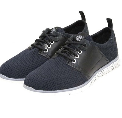 Size 13 New Timberland Men Kilington Oxford Black Knit Lace Up Shoes 