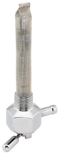 Pingel Power-Flo Petcock - 90° Salida orientada hacia adentro - motocicleta cromada Foto 2 de 4