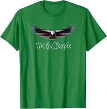 American Patriot Freedom Eagle USA Flag Design Unisex T-Shirt