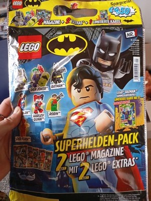 Lego Superhelden Pack. 2 Magazine, 2 Extras, 1 Limitierte Karte