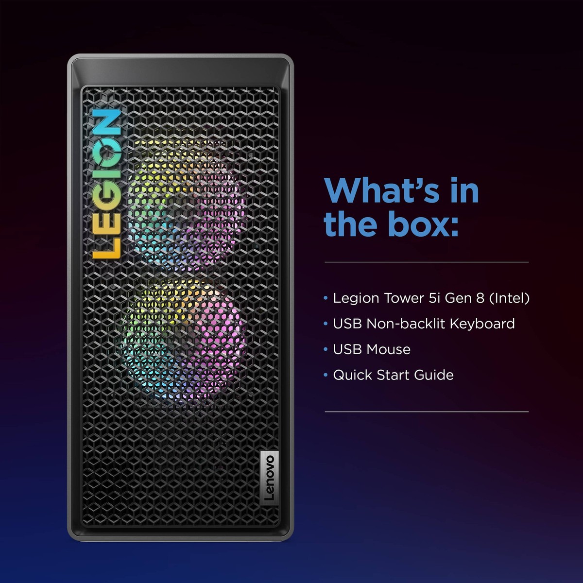 Lenovo - Legion Tower 5i Gaming Desktop - Intel Core i7 Lenovo - Legion Tower 5i Gaming Desktop - Intel Core i7