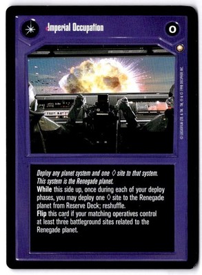 Star Wars CCG Imperial Occupation / Imperial Control Special Edition