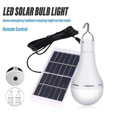 LED Solar Lamp Bulb Waterproof Portable Garden Light for Outdoor Camping & Em...