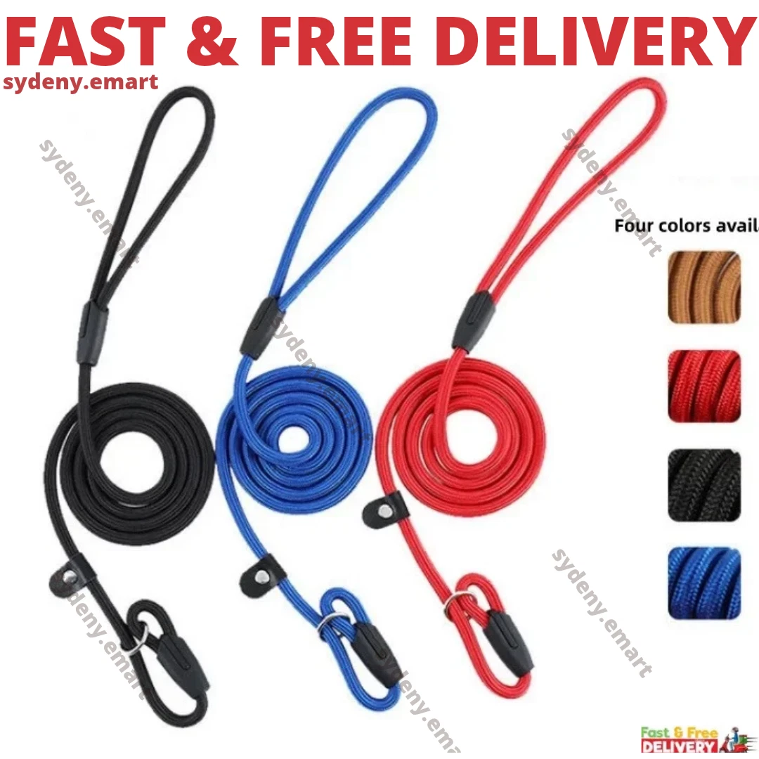 Dog Training Correction Leash Lead Cesar Puppy Pets Millan Slip Nylon Rope AU